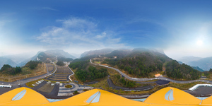 白马山航拍全景图